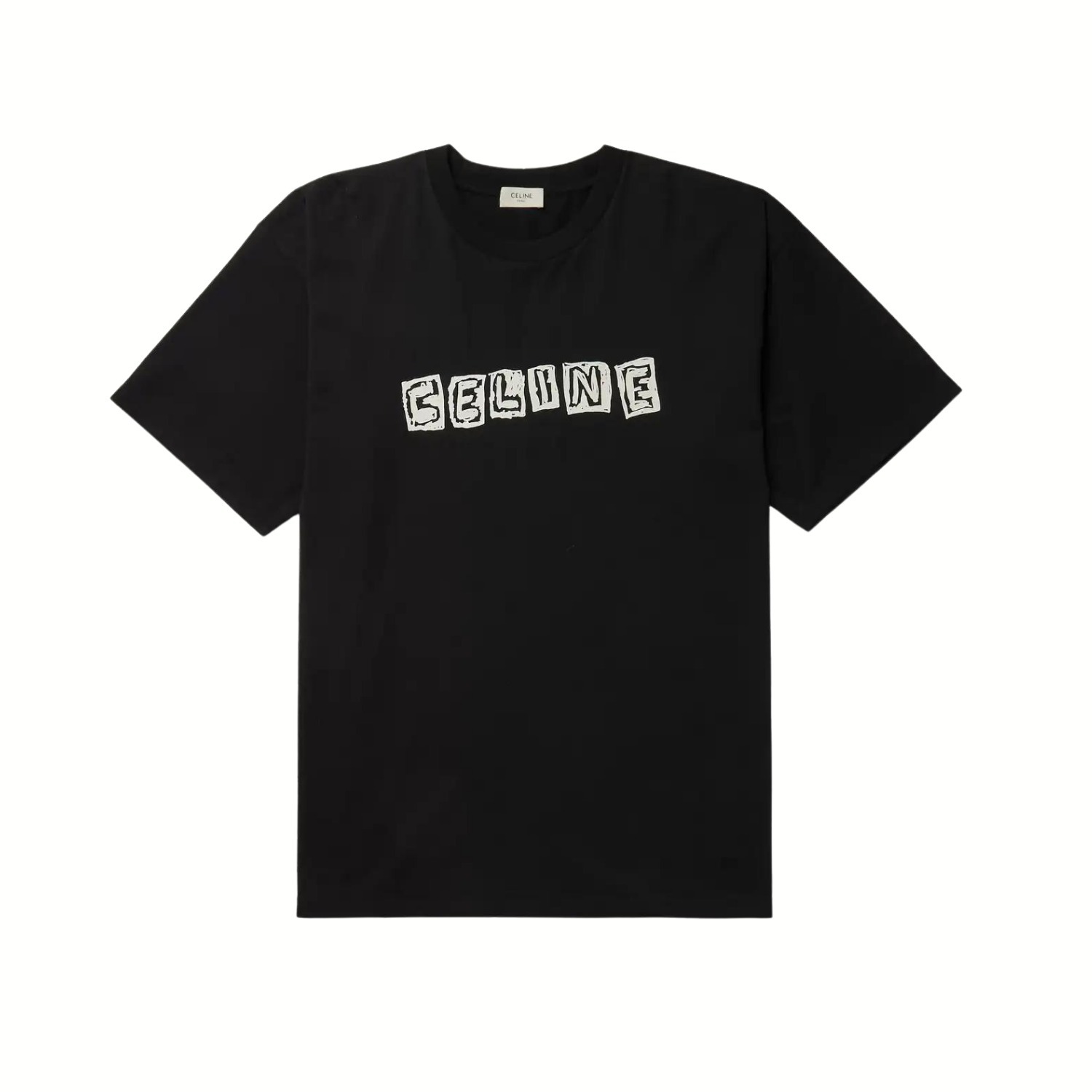 CELINE Tシャツ・カットソー CELINE セリーヌ ロゴ プリント コットン Tシャツ(4)