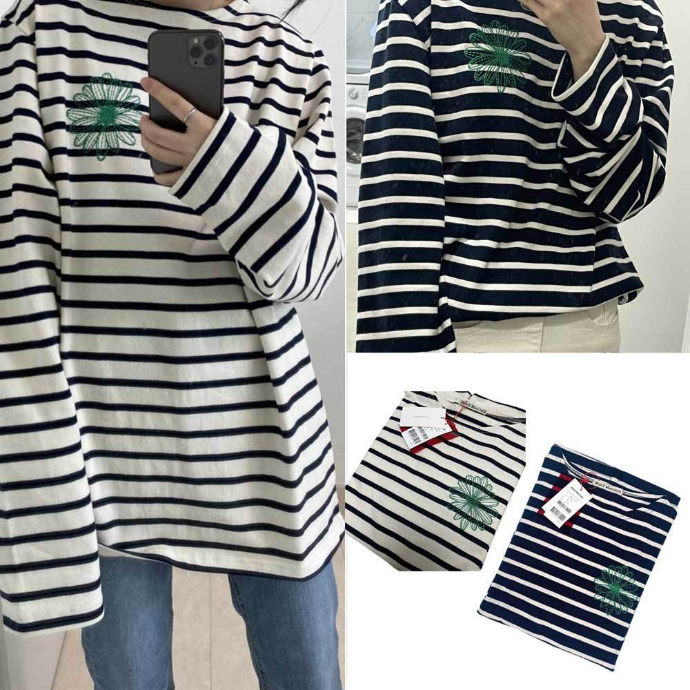 ☆MARDI MERCREDI☆ LONG SLEEVE STRIPE T-SHIRT Tシャツ 大人気