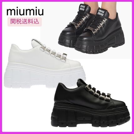 厚底 MiuMiu x 靴・シューズ(レディース) - 海外通販のBUYMA