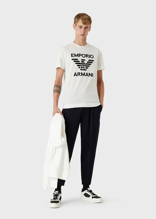 EMPORIO ARMANI Tシャツ・カットソー Emporio Armani◆ フロックイーグルプリント Tシャツ 3色(13)