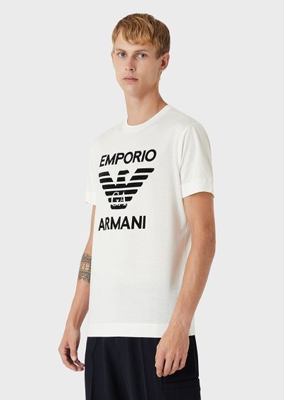 EMPORIO ARMANI Tシャツ・カットソー Emporio Armani◆ フロックイーグルプリント Tシャツ 3色(14)
