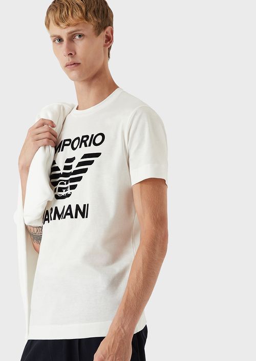 EMPORIO ARMANI Tシャツ・カットソー Emporio Armani◆ フロックイーグルプリント Tシャツ 3色(16)