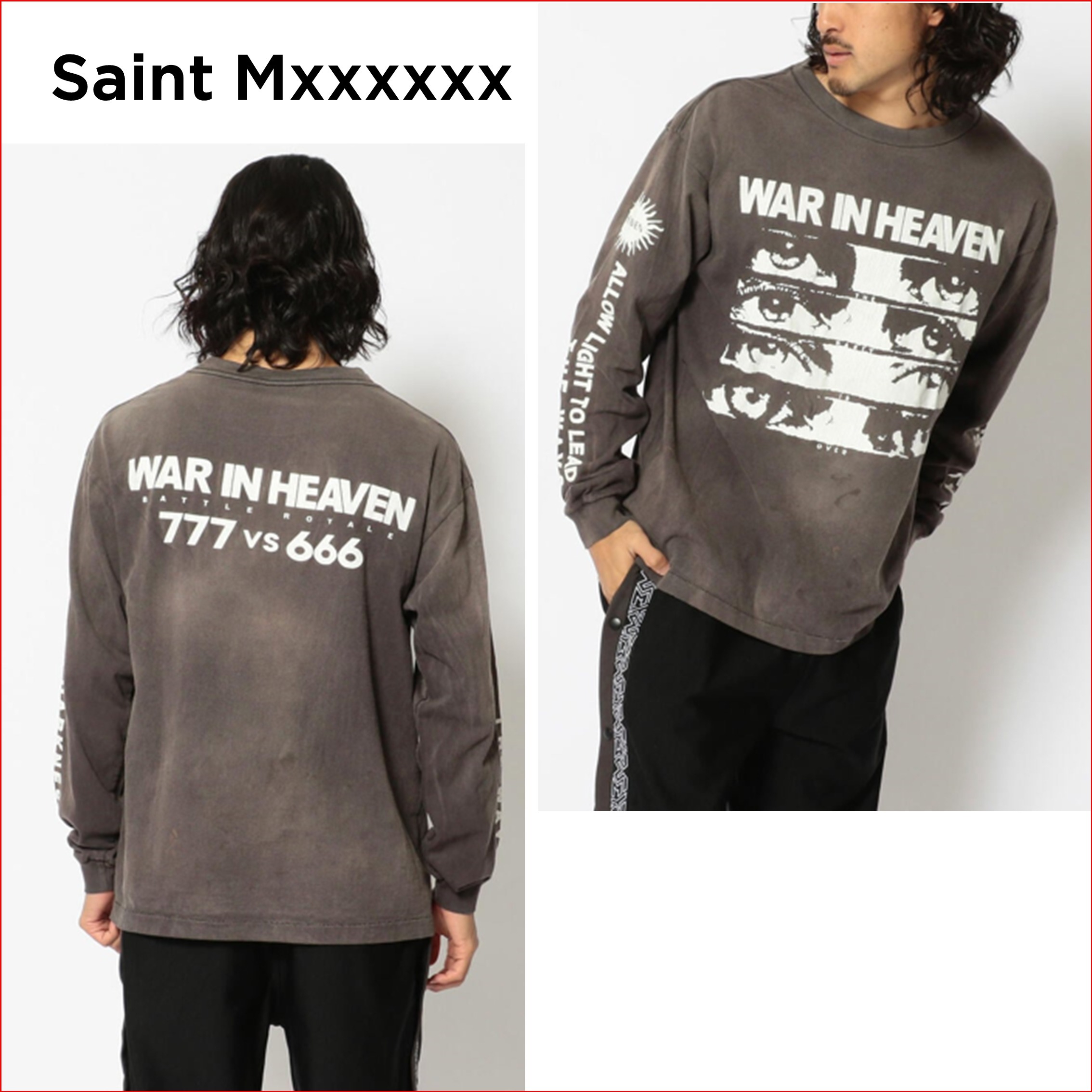 SAINT Mxxxxxx セイントマイケル TWAR ロングスリーブTシャツ-