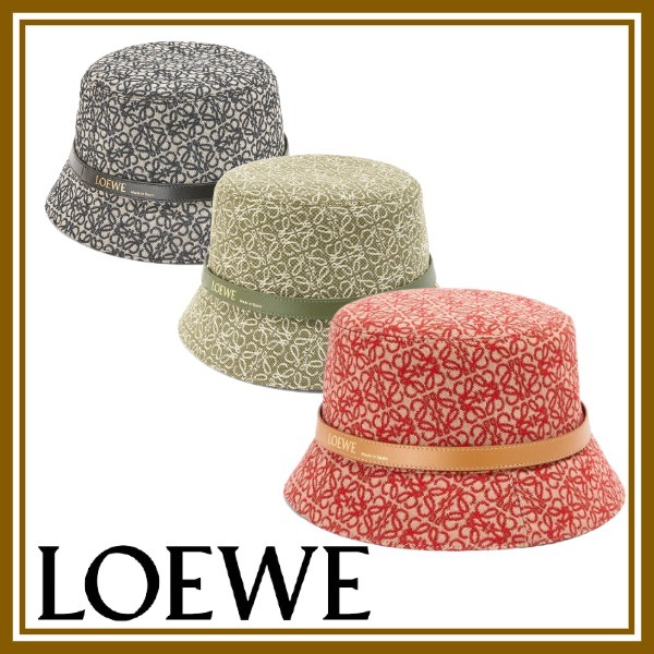 LOEWE バケットハット (アナグラムジャカード&カーフ) 超高品質販売 ...