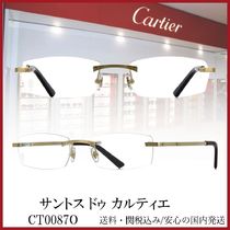 【送料,関税込】Cartier サントス ドゥ カルティエメガネCT0256O Cartier CT0256O Eyeglasses - Cartier Authorized Dealer