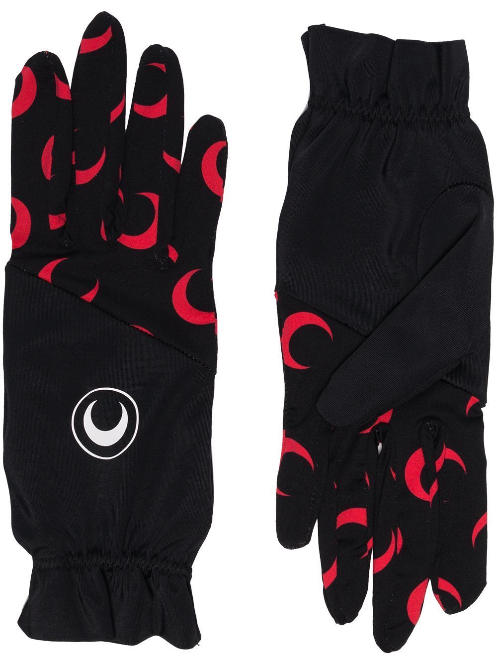 MARINE SERRE | MOON-PRINT GLOVES MOON RED 手袋