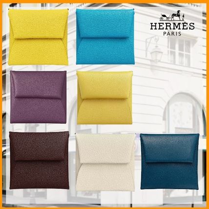 イエロー(黄色)系 HERMES Bastia x コインケース・小銭入れ(メンズ