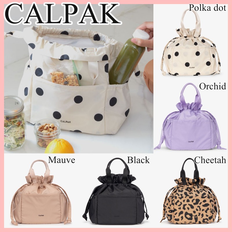 CALPAK 巾着ランチバッグ 保温 保冷 防水 5色 送料込み