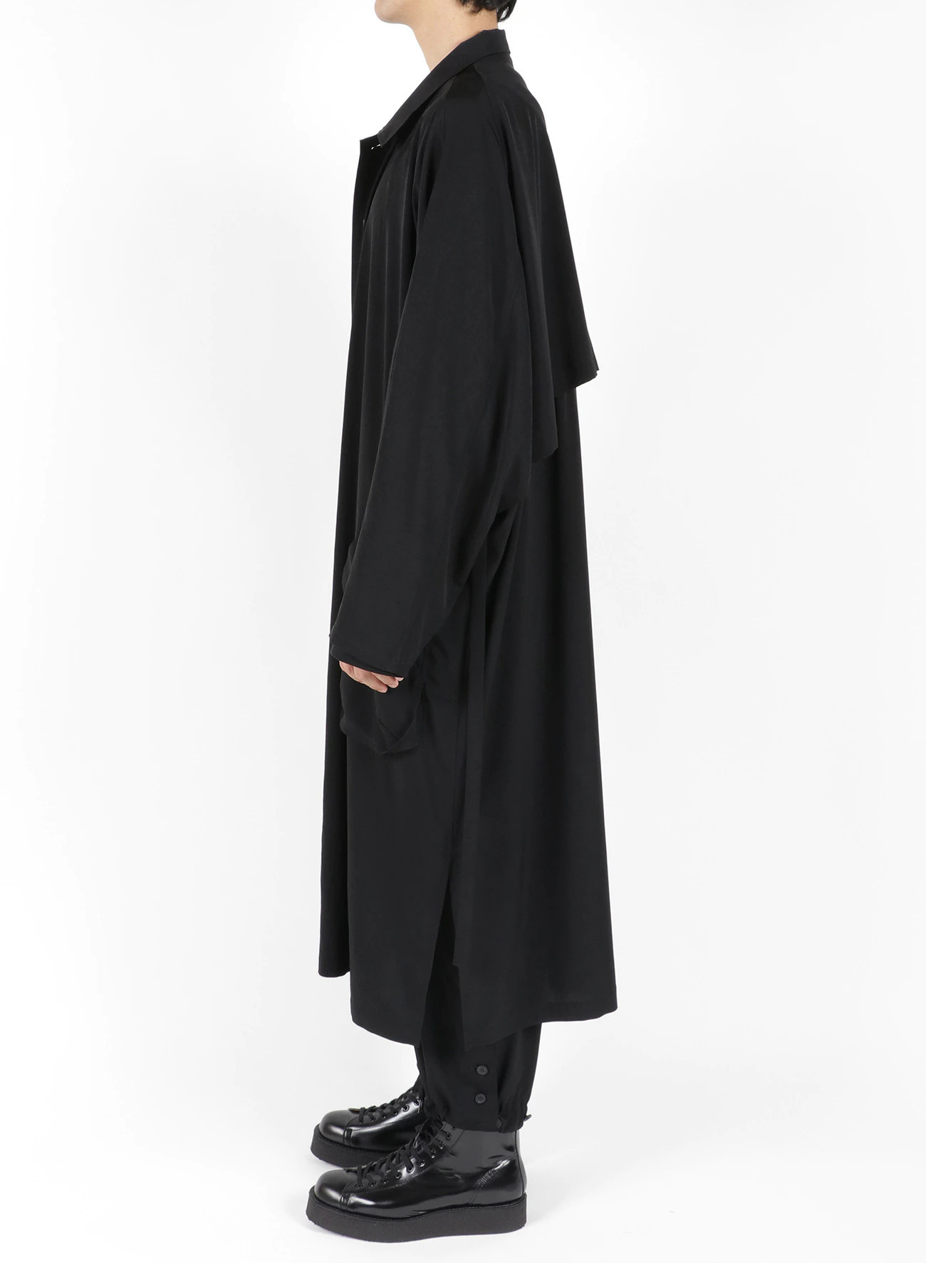 Yohji Yamamoto トレンチコート ★人気【Yohji Yamamoto】TA/TUXEDO バックギャザーコート(10)