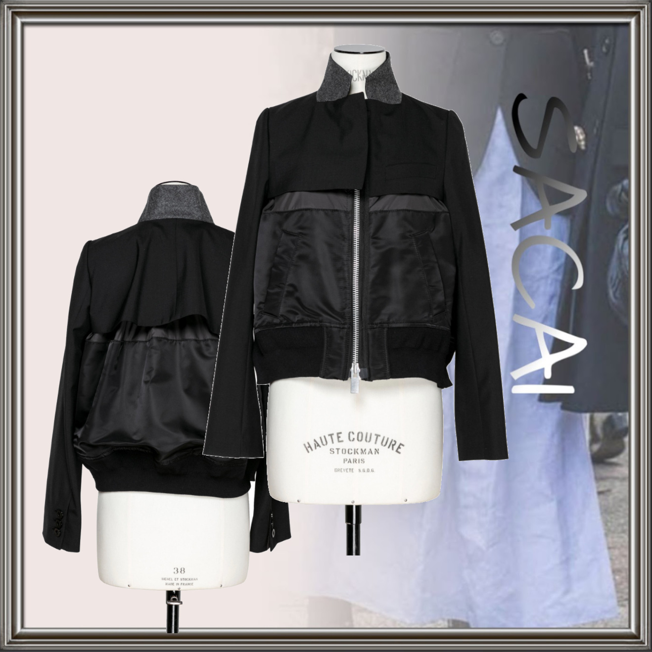 ずっと気になってた 【sacai】サカイ 気になるナイロンツイルミックスジャケット アウターその他 ずっと気になってた 【sacai】サカイ 気になるナイロンツイルミックスジャケット アウターその他