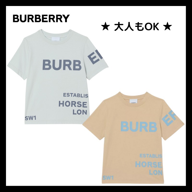 品質が 大人もOK ロゴ ホースフェリー コットン Tシャツ