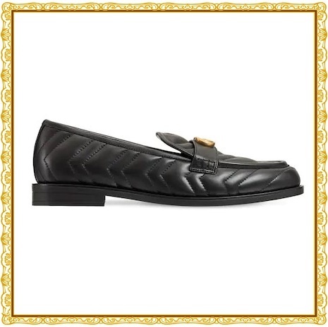 【関税送料込】GUCCI MARMONT マトラッセレザーローファー BLACK