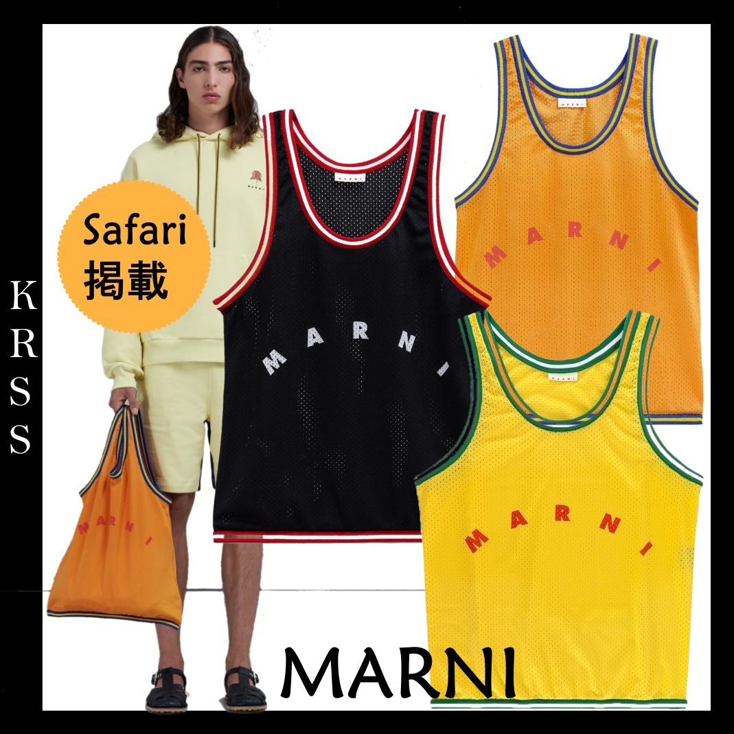 Safari掲載◆MARNI◆マルニ/ユニフォーム風ユニークエコバッグ Safari掲載◆MARNI◆マルニ/ユニフォーム風ユニークエコバッグ