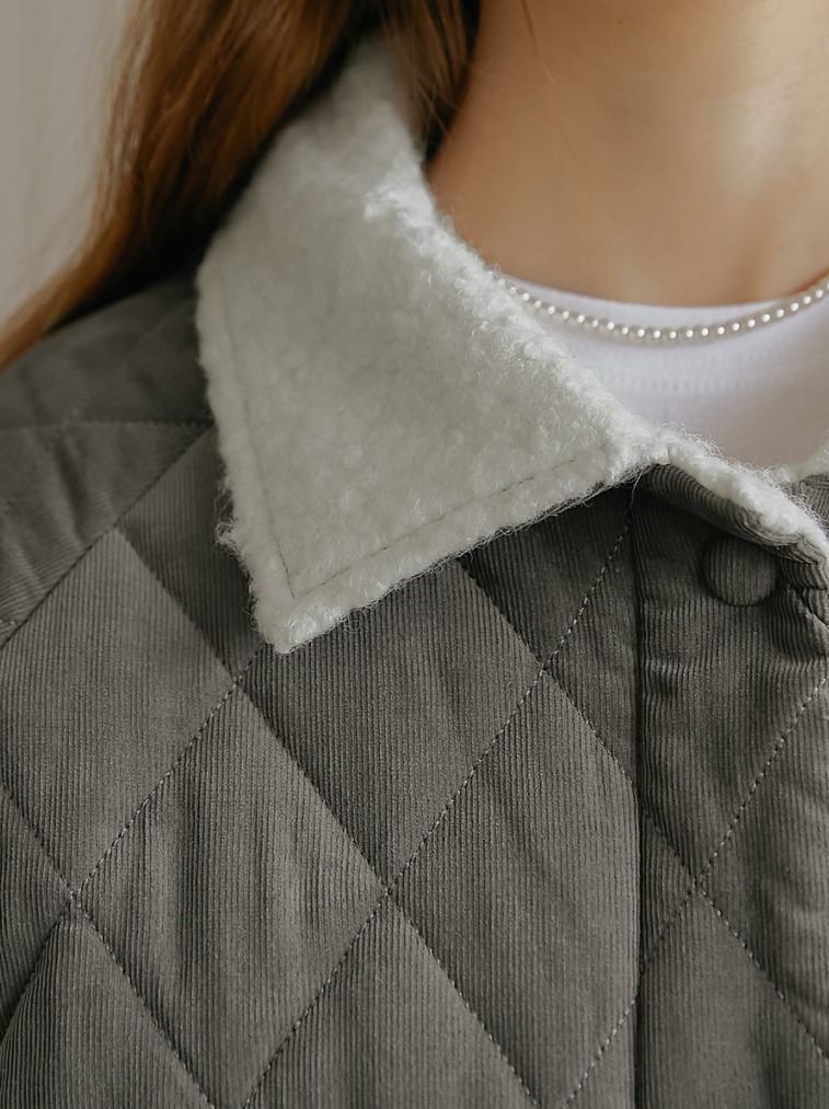 ★関税込★Letter from Moon★Corduroy quilt jumpe.r★ CORDUROY QUILTING JUMPER ( 2 colors ) - LETTER FROM MOON