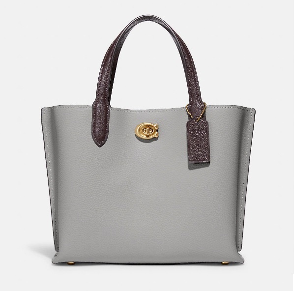 Coach ◆ C9092 Willow Tote 24 Colorblock Signature Interior