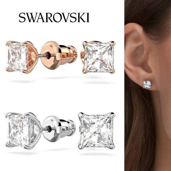 【SWAROVSKI】Attract square studピアス ピアス 【SWAROVSKI】Attract square studピアス ピアス