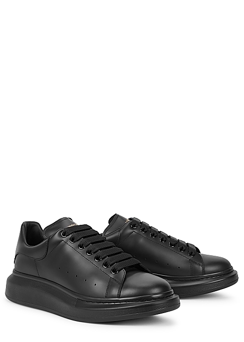 【ALEXANDER MCQUEEN】oversized black レザー スニーカー