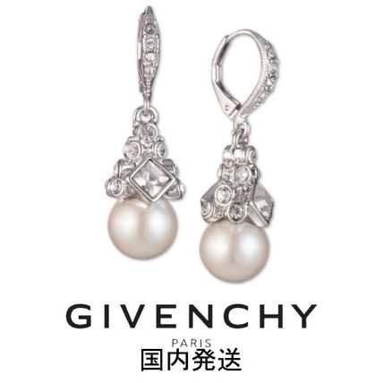 GIVENCHY ピアス ＊Givenchy＊イミテーション クリスタル&パール スモールピアス(6)