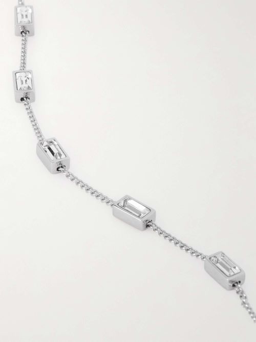 Saint Laurent ブレスレット SAINT LAURENT / シルバートーンクリスタルブレスレット 関税込(3)