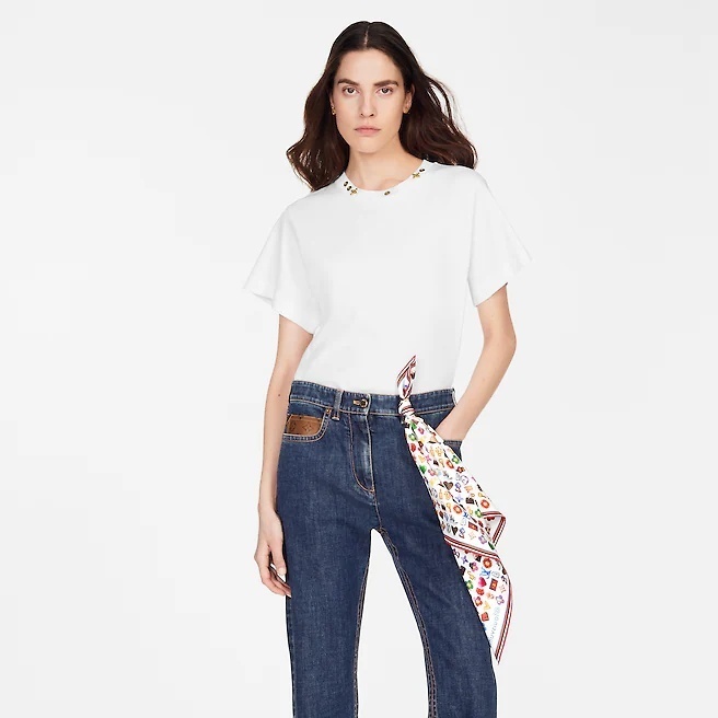 Louis Vuitton スカーフ 《国内★》ルイヴィトン カレ バンダナ LVモジ バンドー(4)
