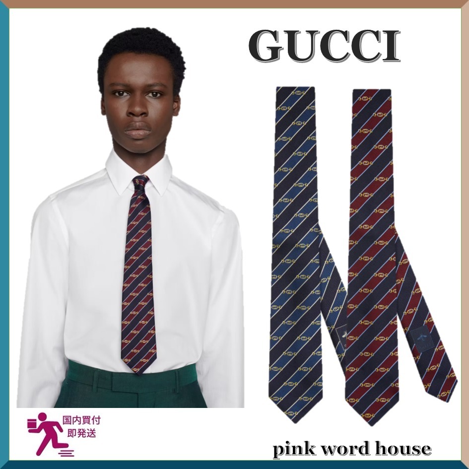 【即納】 ★超人気★【GUCCI】メンズ ネクタイ シルク ジャカード ネクタイ 【即納】 ★超人気★【GUCCI】メンズ ネクタイ シルク ジャカード ネクタイ