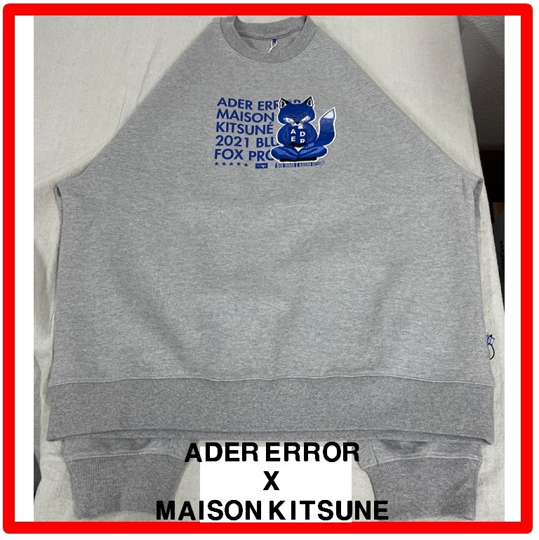 ★【Adererror x MAISON KITSUNE】★Meditation Fox Sweatshir.t