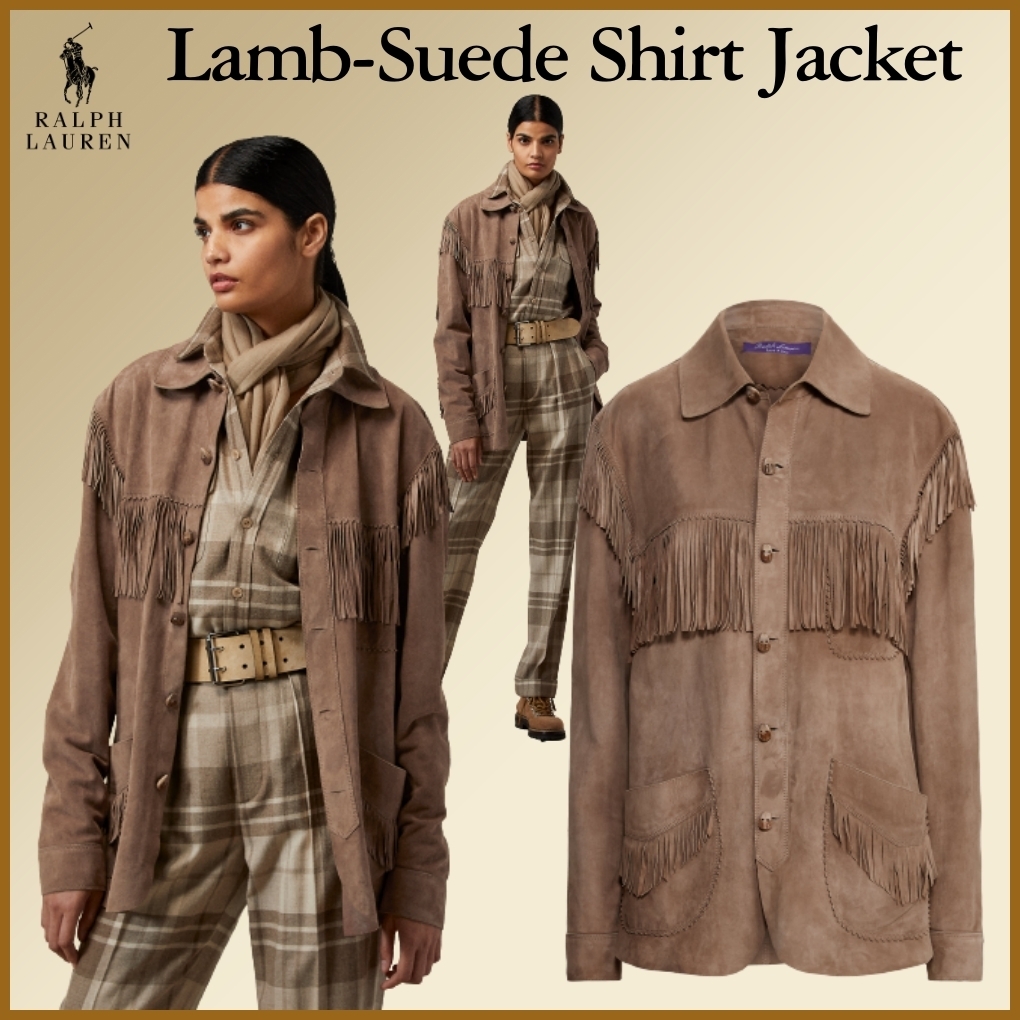 Ralph Lauren(ラルフローレン)Dasha ラムスエードジャケット