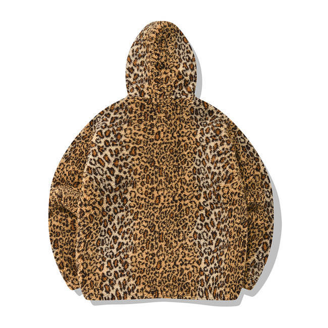QUIETIST フリースジャケット ★QUIETIST X SAINTPAIN★LEOPARD HEAVY FLEECE MIXED PARKA(11)