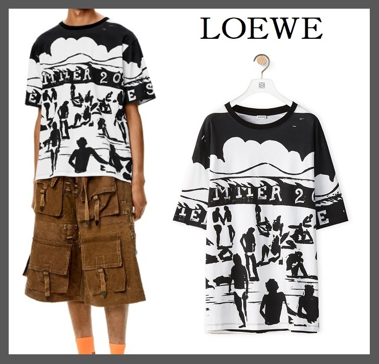 WEB限定カラー LOEWE【新作商品】ビーチプリントTシャツ Tシャツ・カットソー WEB限定カラー LOEWE【新作商品】ビーチプリントTシャツ Tシャツ・カットソー