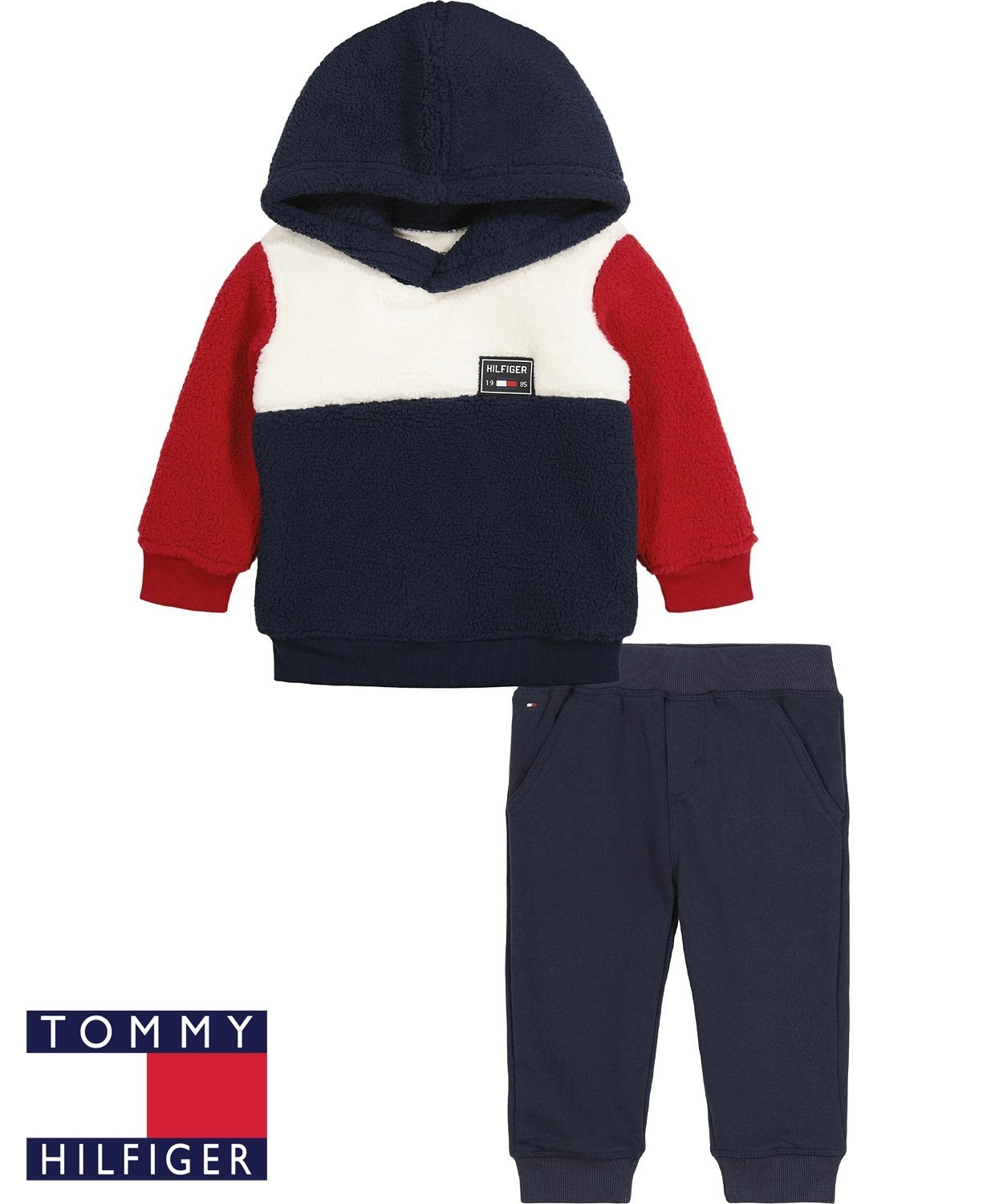 トミーヒルフィガー Baby Boy もこもこパーカー+パンツセット ベビーその他 トミーヒルフィガー Baby Boy もこもこパーカー+パンツセット ベビーその他