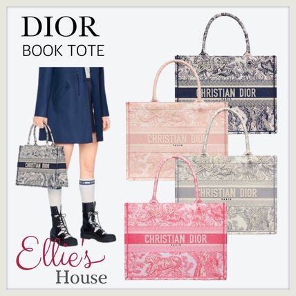 ピンク系 Dior BOOK TOTE(ディオール ブックトート) トートバッグ ...