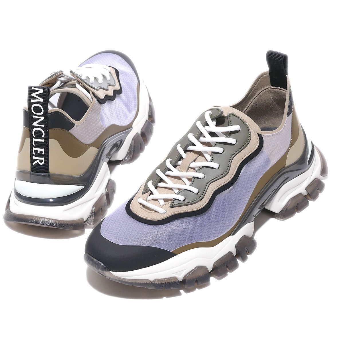 即発 MONCLER レザースニーカー LEAVE NO TRACE LIGHT メンズ