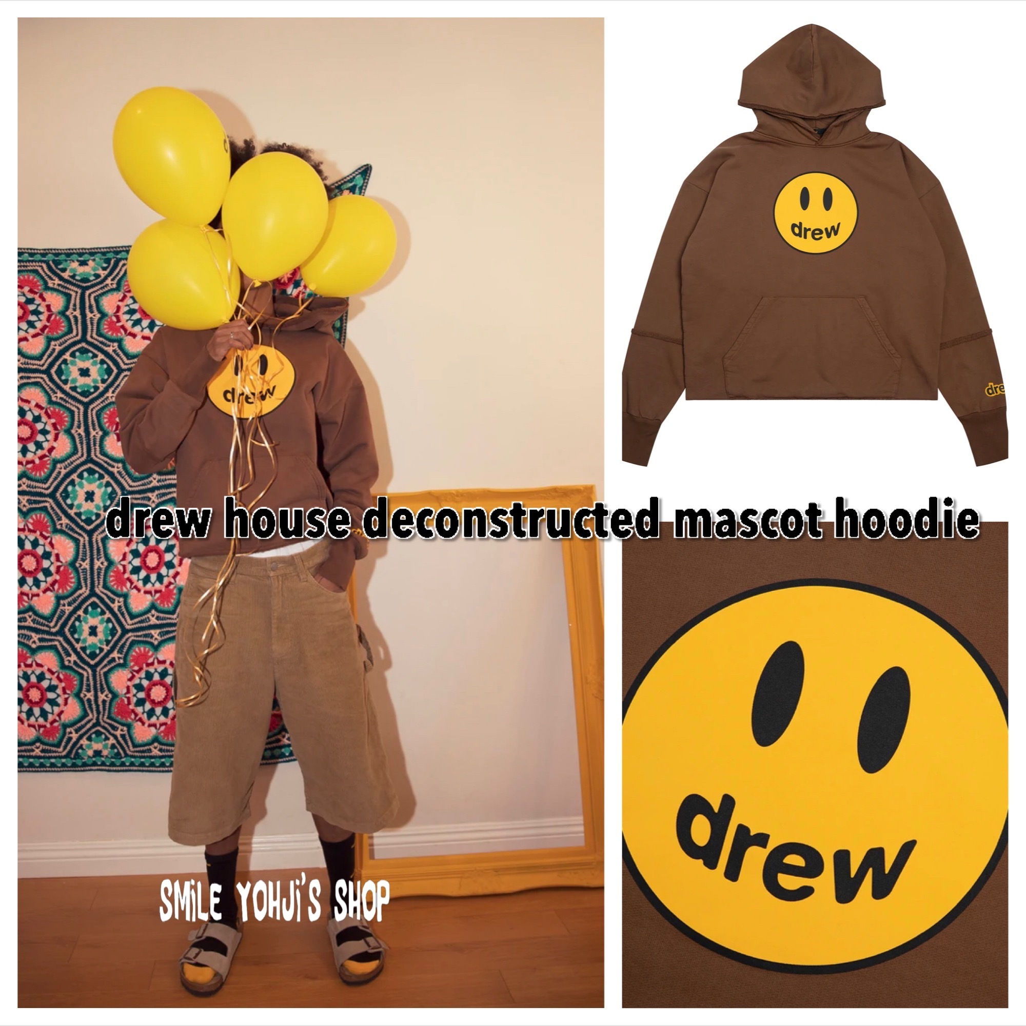 ★日本未入荷★drew house deconstructed mascot hoodie