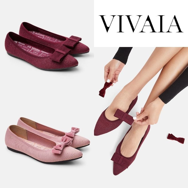 品揃え豊富で VIVAIA ポインテッドトゥ ボウ フラットシューズ 送料/関税込 フラットシューズ 品揃え豊富で VIVAIA ポインテッドトゥ ボウ フラットシューズ 送料/関税込 フラットシューズ