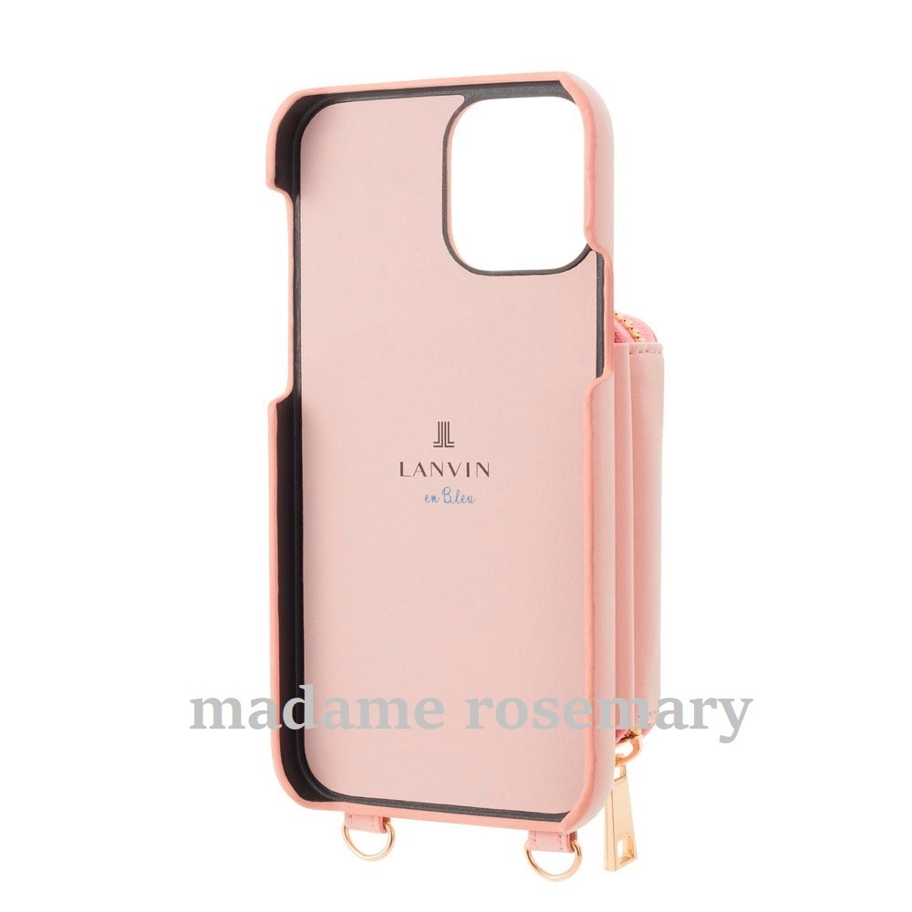 【LANVIN en bleu】ランバン iPhone13Pro ハートの携帯ケース LANVIN en Bleu】ハートスマホケース iPhone13Pro