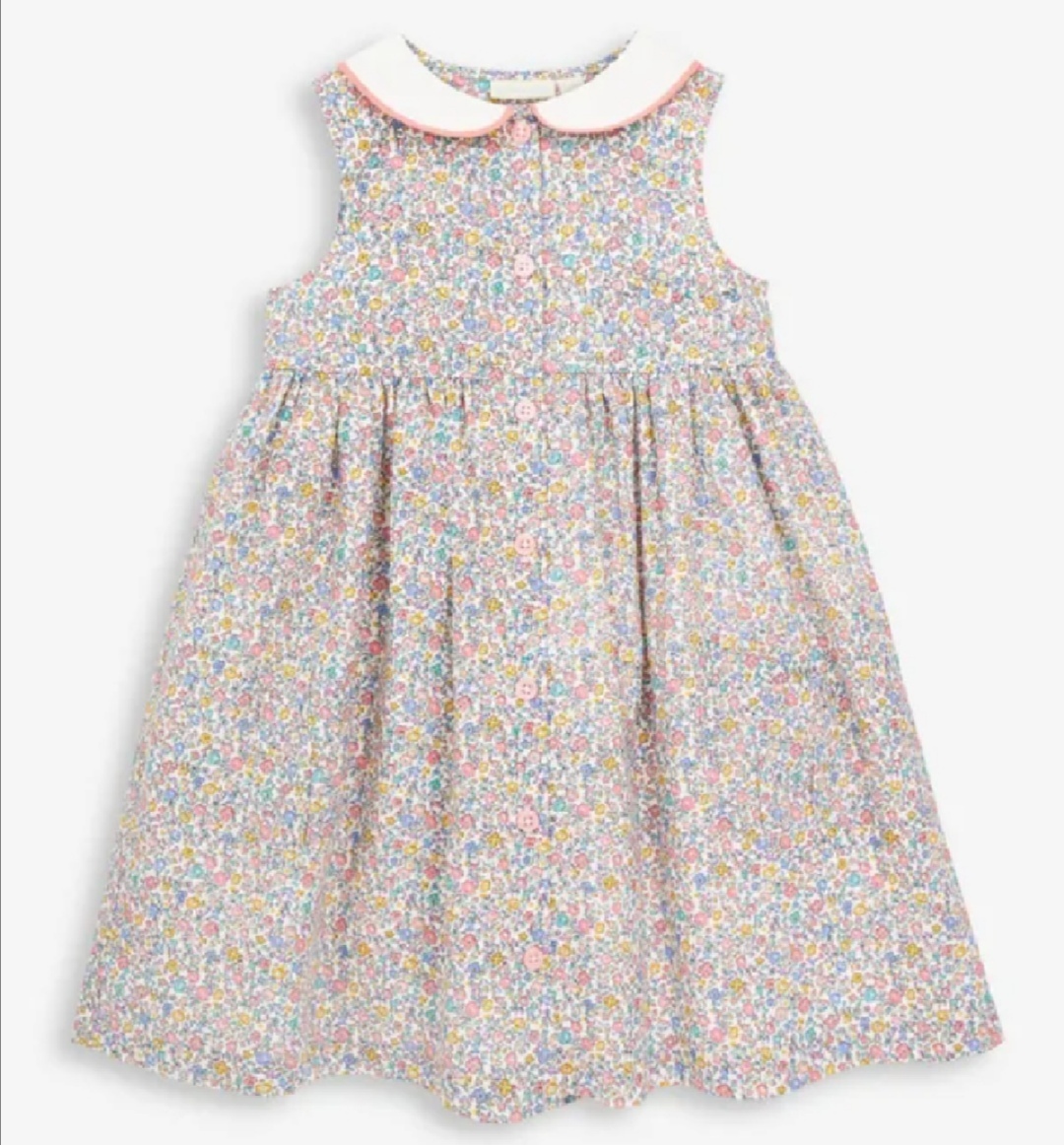 襟付き花柄シャツワンピ♪0-6歳 英王室御用達Jojo Maman Bebe