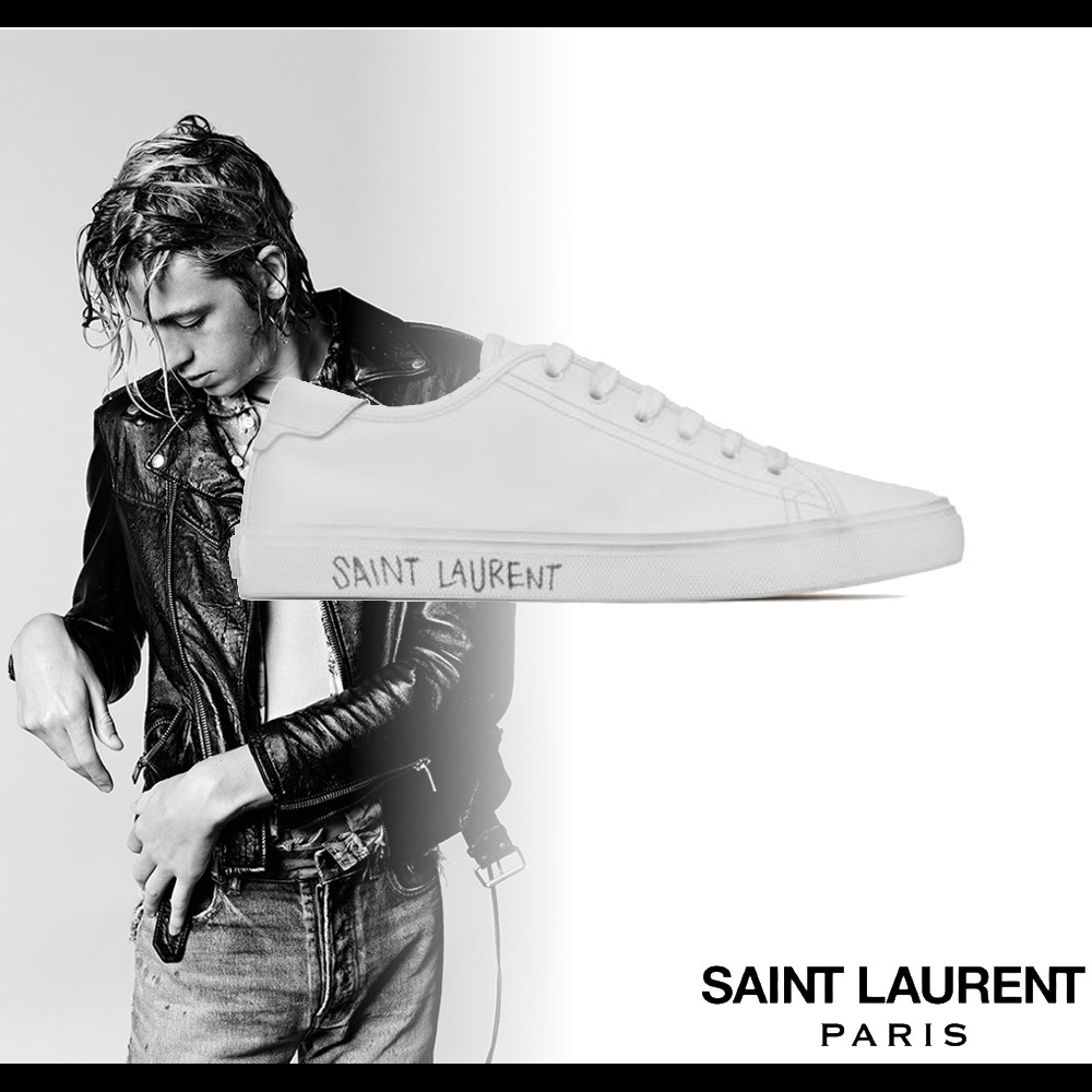 【メール便不可】 SAINT LAURENT*エッジの効いたデザイン☆マリブ スニーカー スニーカー 【メール便不可】 SAINT LAURENT*エッジの効いたデザイン☆マリブ スニーカー スニーカー
