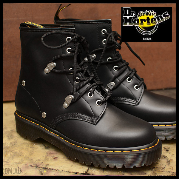2022超人気 ドクターマーチン 1460 BEX STUD BLACK 8 アイ ブーツ