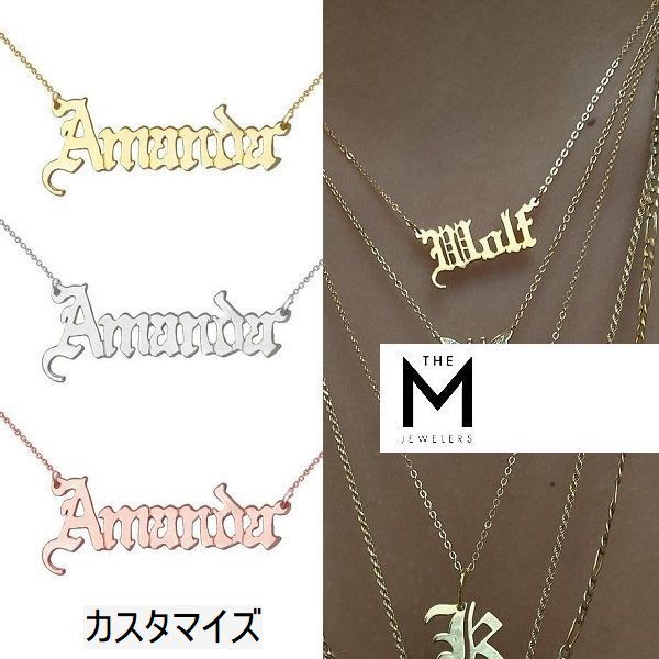 50%OFF 【THE NAMEPLATEネックレス GOTHIC M】THE ネックレス・ペンダント 50%OFF 【THE NAMEPLATEネックレス GOTHIC M】THE ネックレス・ペンダント