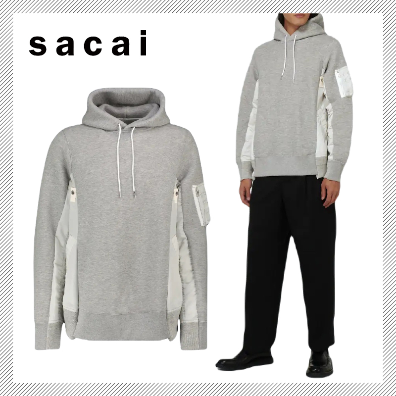 大人気新作 【sacai】サカイ MA-1 スウェットパーカー クルーネックフード付 パーカー・フーディ 大人気新作 【sacai】サカイ MA-1 スウェットパーカー クルーネックフード付 パーカー・フーディ