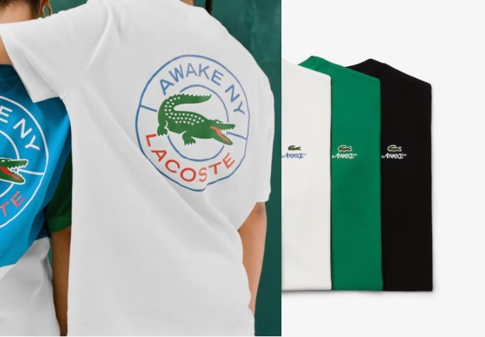 【ご予約品】 ◇人気コラボ◇Lacoste NY◇ロゴT◇ Awake x Tシャツ・カットソー 【ご予約品】 ◇人気コラボ◇Lacoste NY◇ロゴT◇ Awake x Tシャツ・カットソー