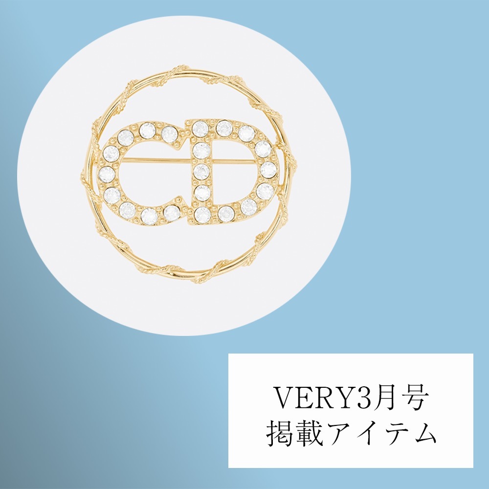 印象のデザイン D CLAIR DIOR VERY3月号掲載 LUNE ホワイトクリスタル ブローチ アクセサリーその他 印象のデザイン D CLAIR DIOR VERY3月号掲載 LUNE ホワイトクリスタル ブローチ アクセサリーその他