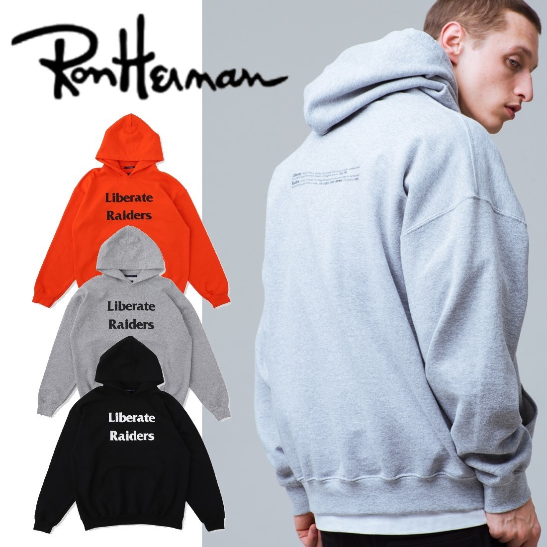 【Ron Herman/Liberaiders】Liberate Raiders Sweat Hoodie-3色 贈り物