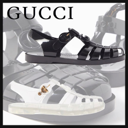 クリア(透明)系 GUCCI(グッチ) サンダル・ミュール(レディース