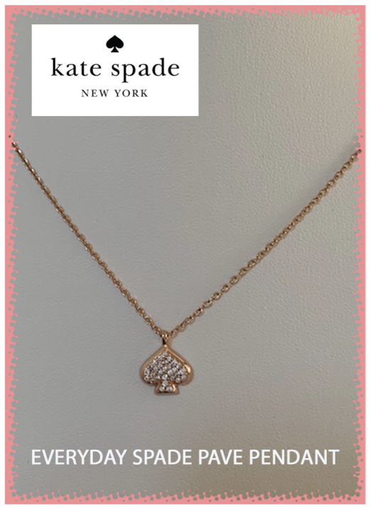 kate spade☆EVERYDAY SPADE☆パヴェペンダント☆国内発送☆