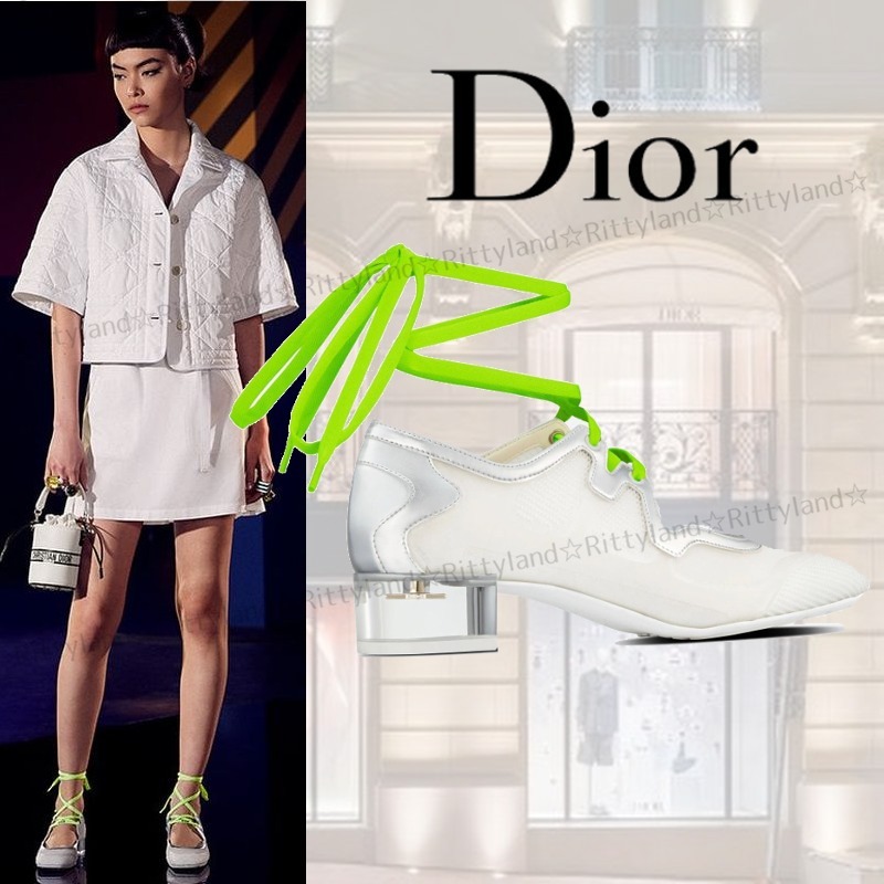 【直営★7日以内★希少】Dior★D-MENSION レースアップ バレエ バレエシューズ 【直営★7日以内★希少】Dior★D-MENSION レースアップ バレエ バレエシューズ