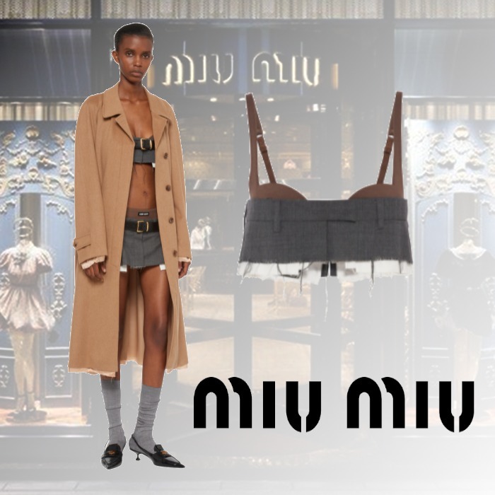 大人気新品 【★日本未入荷★】 MIUMIU ☆ チェックウールトップ トップスその他 大人気新品 【★日本未入荷★】 MIUMIU ☆ チェックウールトップ トップスその他