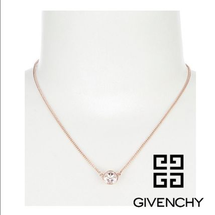 GIVENCHY Necklaces & Pendants Casual Style Studded Street Style Leather Party Style