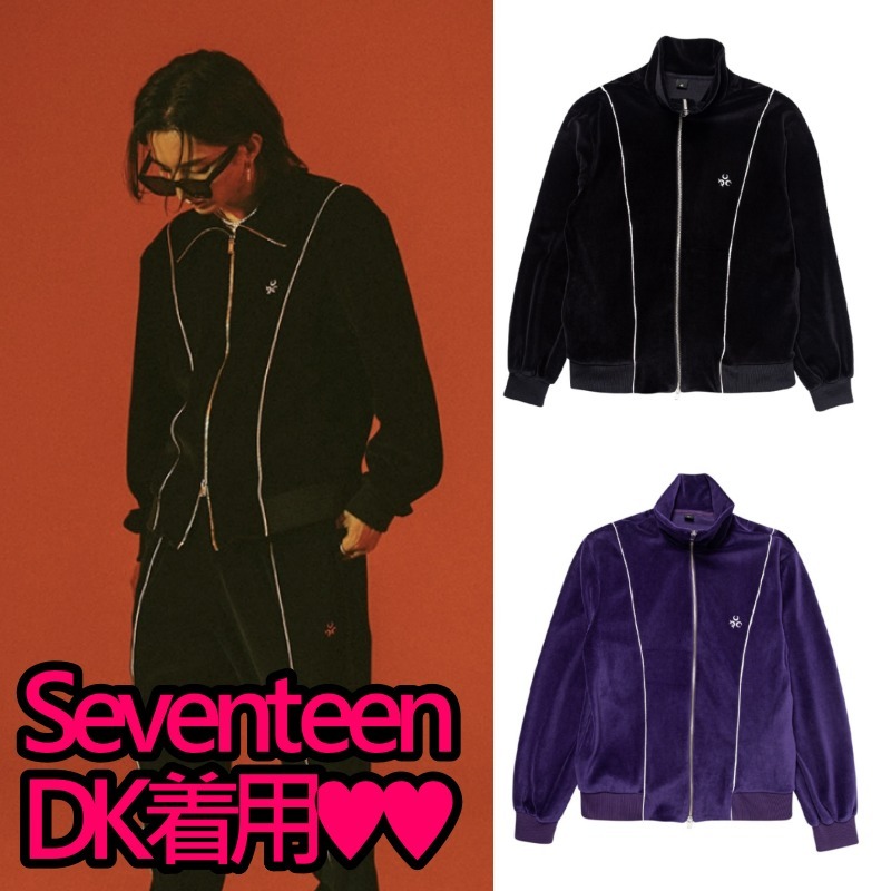 ●DAUSPICE● Signature Velour Track Jacket ★SEVENTEEN DK★ ●DAUSPICE● Signature Velour Track Jacket ★SEVENTEEN DK★