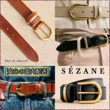 SEZANE ベルト フランス直送便☆Sezane☆セザンヌ クラシック 本革ベルト(18)